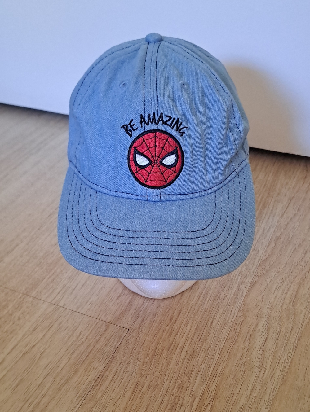 Disney Spiderman Marvel Light Blue and Navy Cap